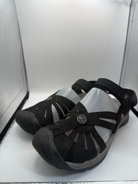 Keen Womens Rose Sandal Black Grey Neutral Strappy Outdoor Hiking Closed Toe 7.5